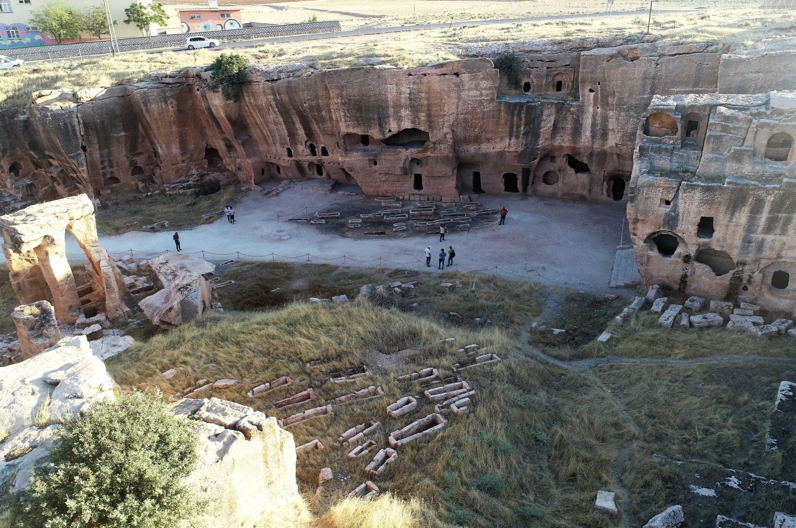 Explore the 13-kilometer trail of Ancient Dara in Mardin, home to the 6th-century Dara Ancient City carved into rock. A haven for photography, nature enthusiasts, and outdoor adventurers alike. September, 2024. (Photo dailysabah)