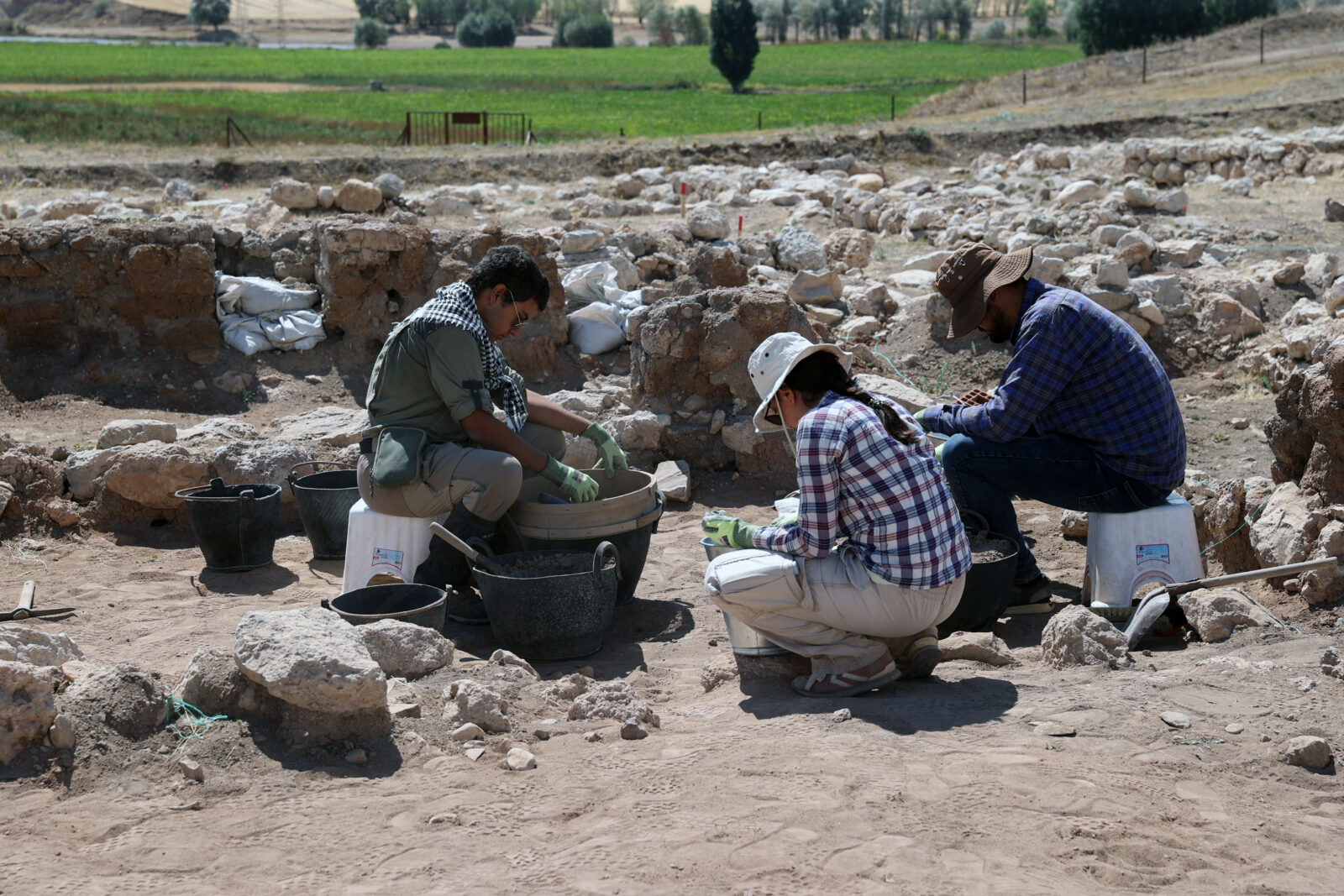 More than 50 seal impressions belonging to princes, chief scribes, scribes, and lords of the rock temple unearthed during excavations at the Hittite city of Kayalipinar, Sivas, Türkiye, Sept. 20, 2024. (AA Photo)