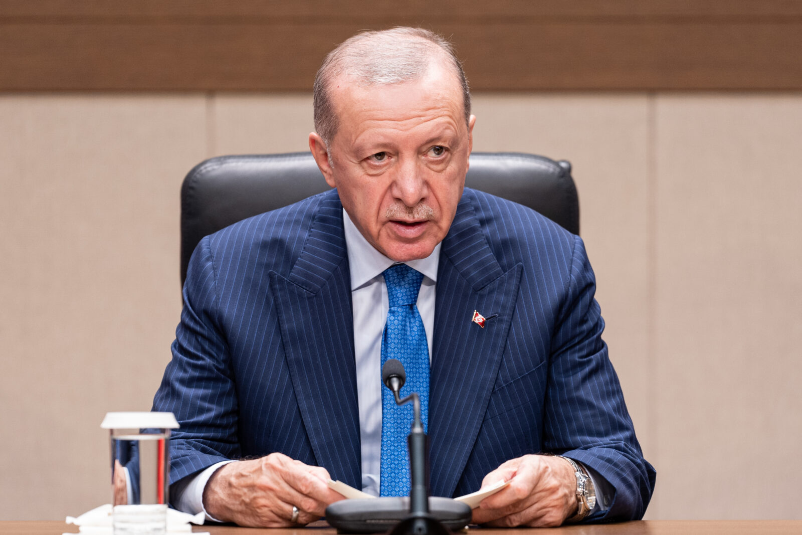 Turkish President Erdogan holds press conference before departing for New York