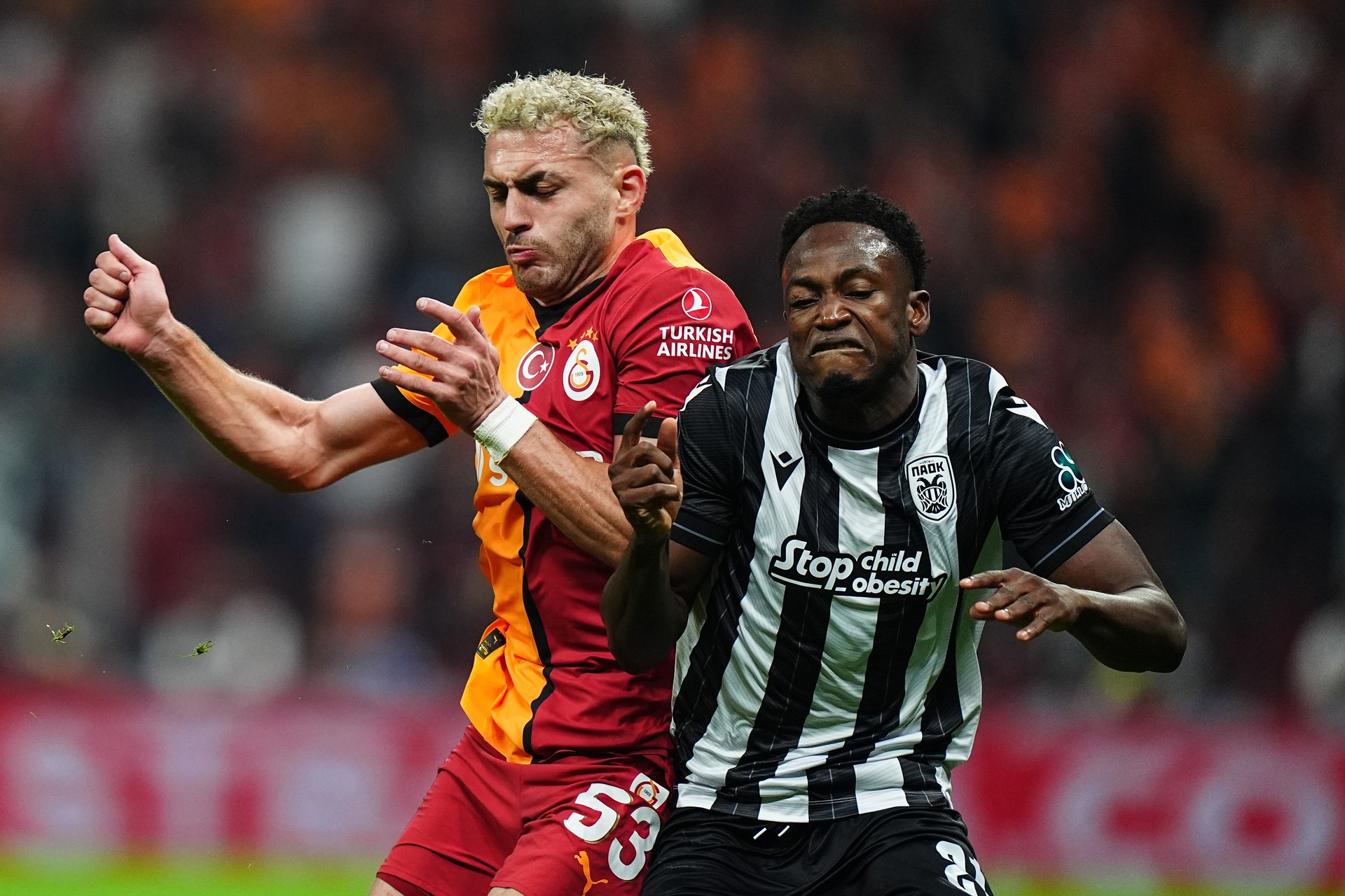 Galatasaray triumphs 3-1 over PAOK in UEFA Europa League opener