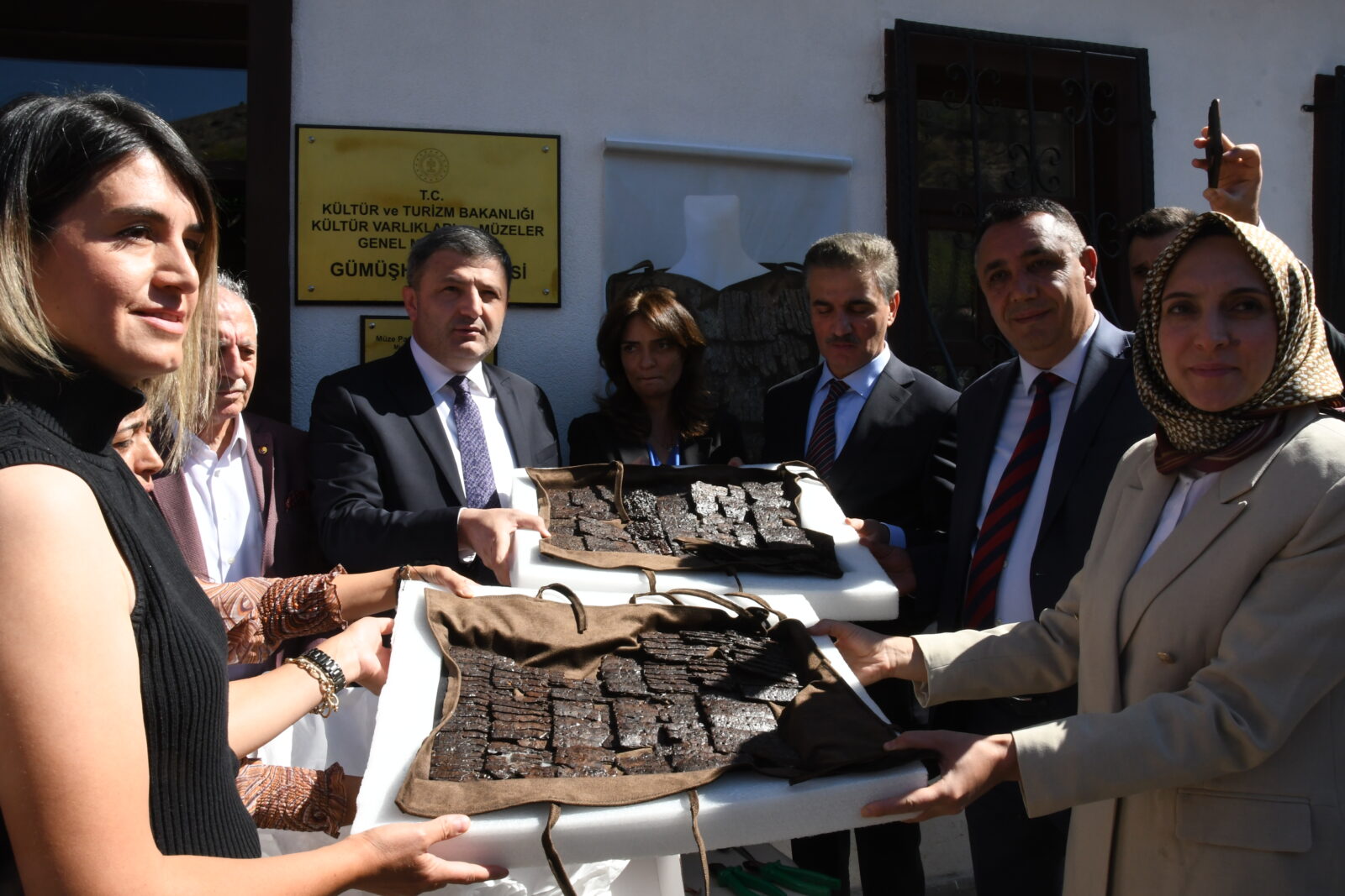 1,500-year-old Roman legionary armor discovered in the ancient city of Satala restored in Gumushane, Türkiye, Sept. 27, 2024. (AA Photo)