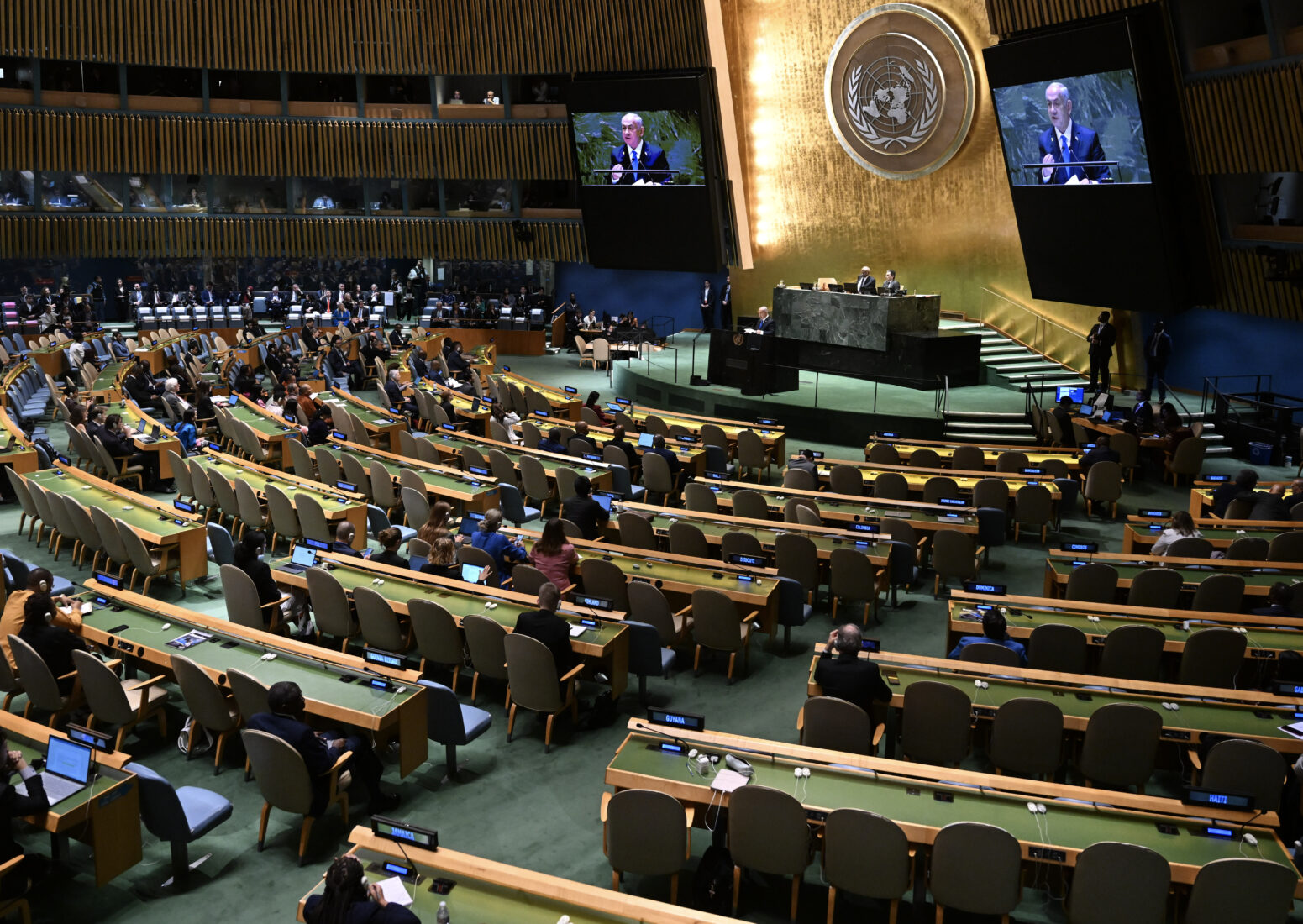 Turkish delegation walks out of UN Assembly in protest of Netanyahu's speech