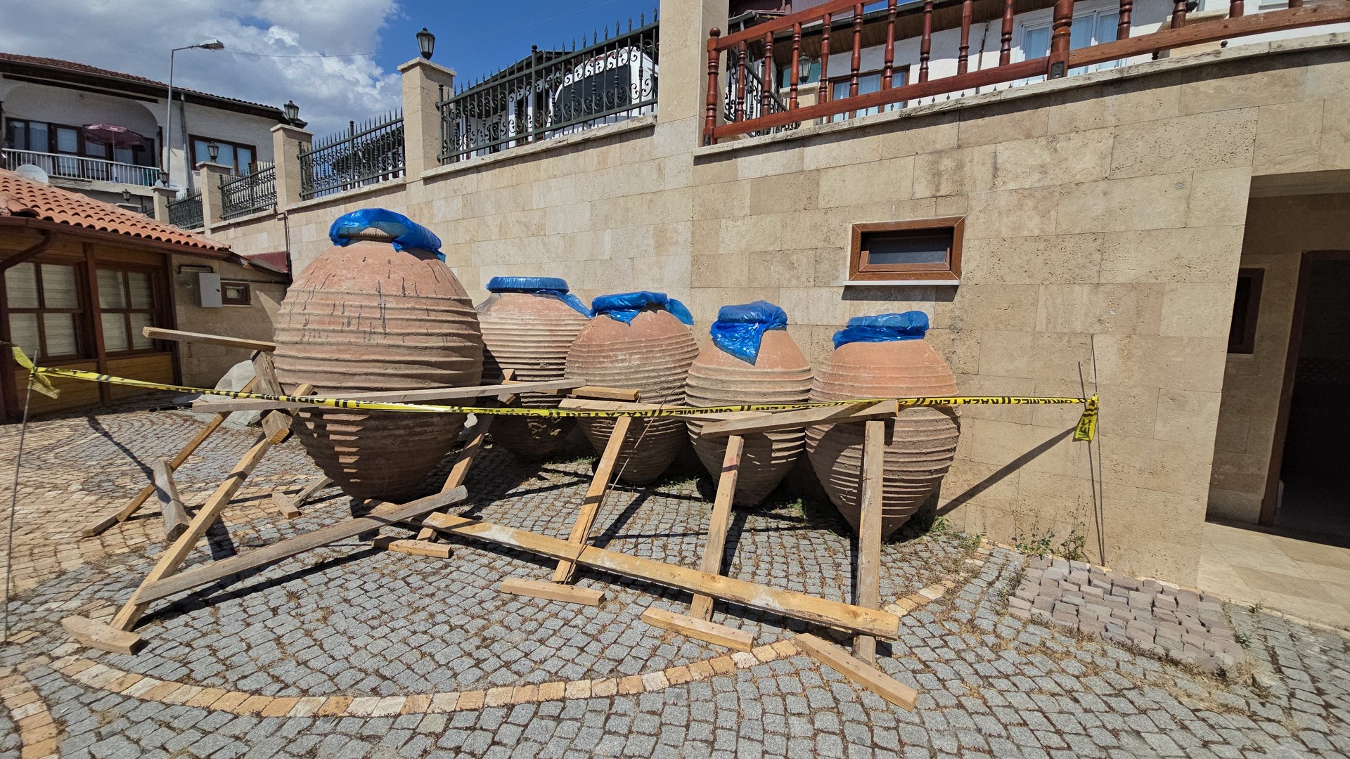 Major restoration reveals Ottoman-era storage jars at Tokat's Gok Madrasa