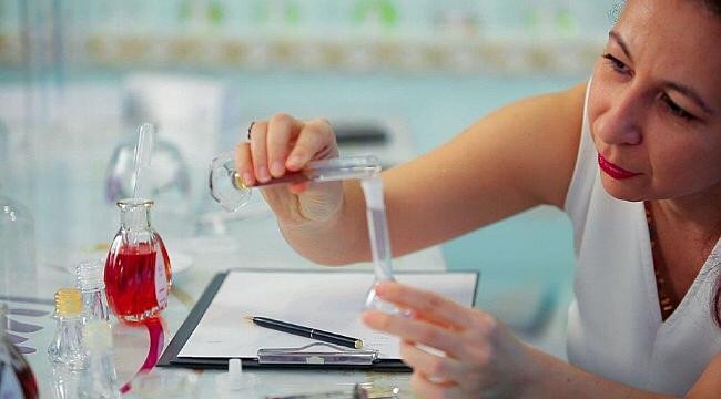Perfume expert Bihter Turkan Ergul, Türkiye, June 10, 2019 (IHA Photo)