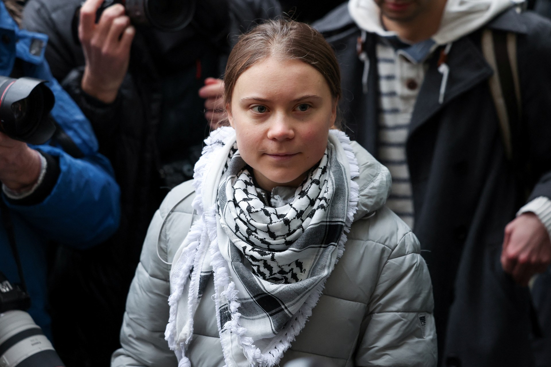 Greta Thunberg arrested at pro-Palestine protest in Copenhagen