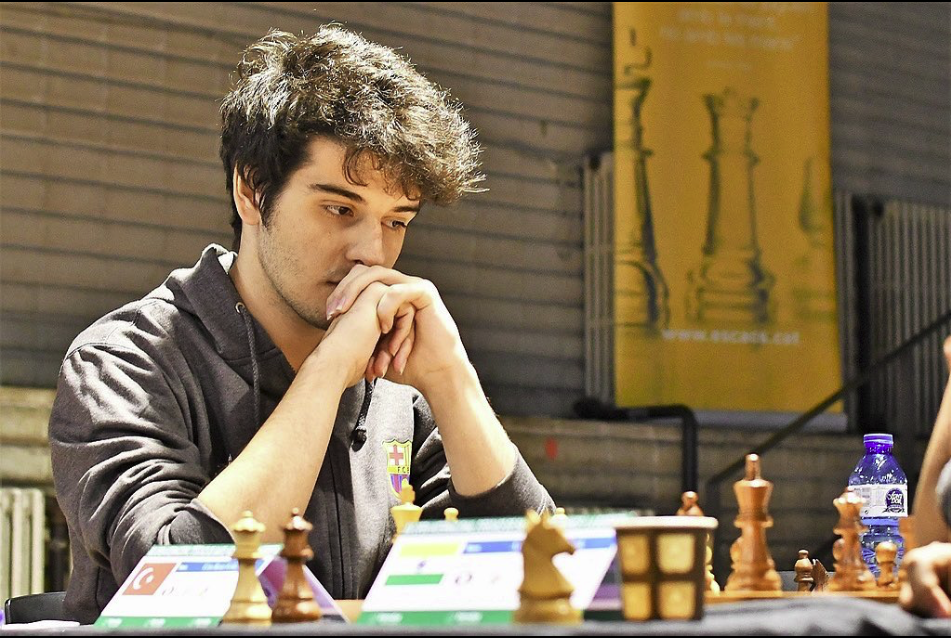 Cem Kaan Gokerkan competing at a chess tournament in, Barcelona, September 5, 2019. (Photo via Instagram / @ckgchess)