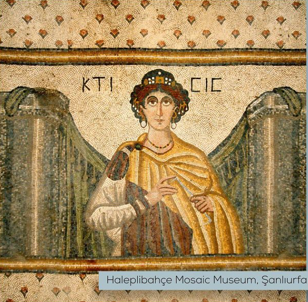 Ktisis Mosaic at Haleplibahce Mosaic Museum, Sanliurfa, Türkiye, Oct. 25, 2020. (Photo via Instagram/@officialturkishmuseums)