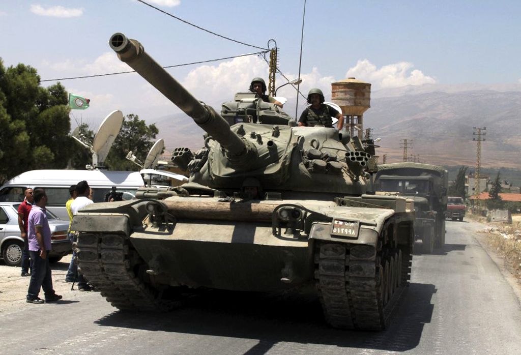 A Lebanese Army M60A3 of the 1st Armored Regiment, August 3, 2014. (via Flickr)