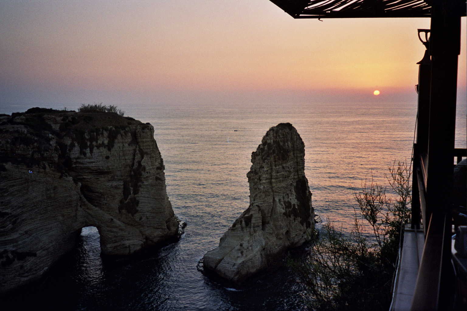 Pigeon Rock, Rawcheh in Beirut, Lebanon, 2006 (Photo via Albert Herring)
