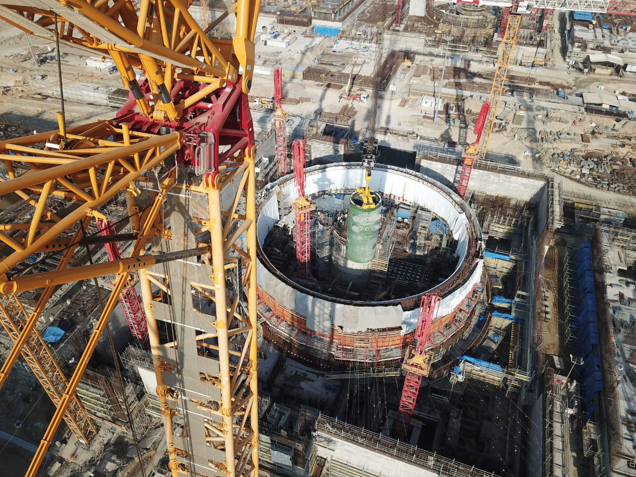 During the installation of the first reactor pressure vessel to the Akkuyu NPP. (Rosatom) 