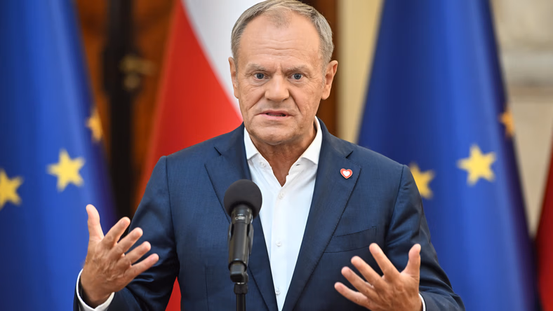 Polish Prime Minister Donald Tusk. (Radek Pietruszka / PAP)