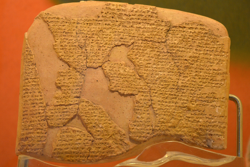 The Egyptian-Hittite peace treaty on display at the Istanbul Archaeological Museum is believed to be the oldest example of any written international agreement, Türkiye (Photo via Wikimedia)