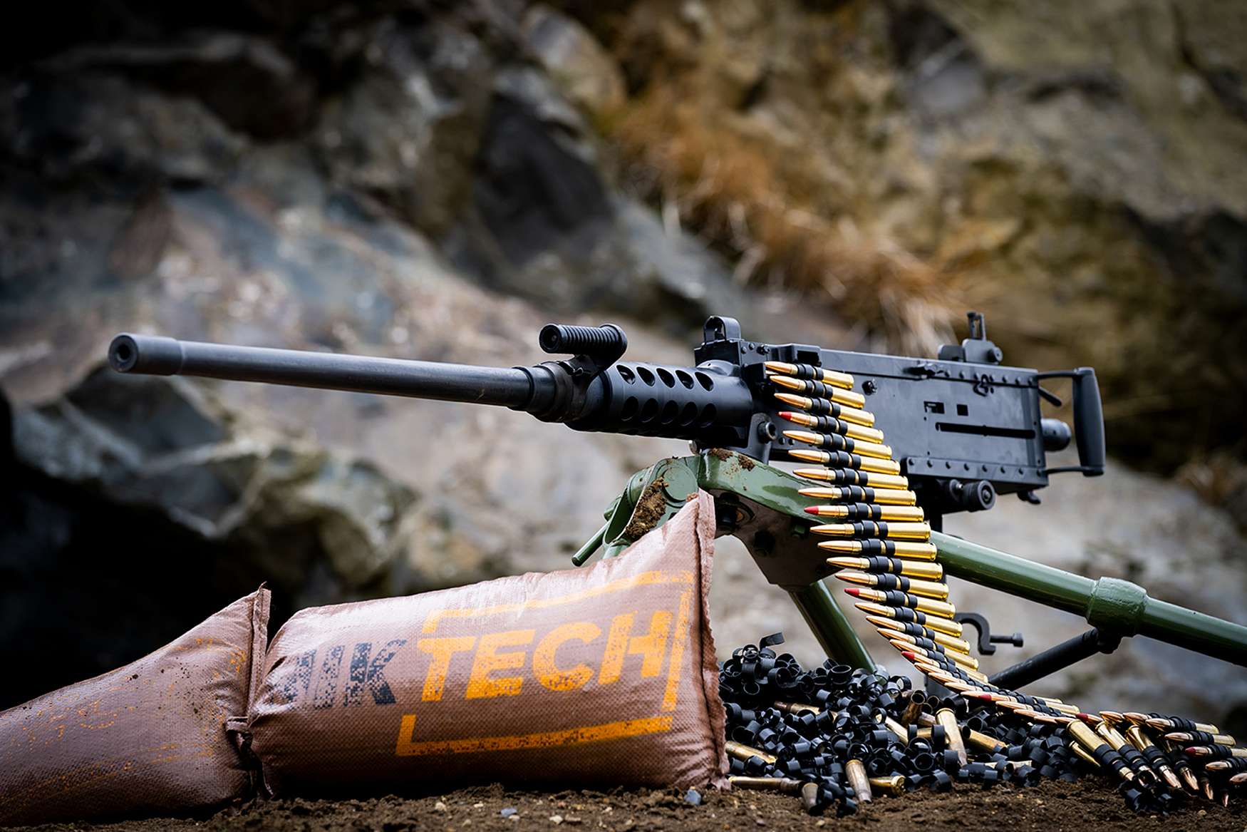 CANiK M2 QCB ,leap forward from the renowned 12.7 mm (.50 cal.) heavy machine gun, a stalwart in the field extensively utilized on armored and light vehicles, shipborne mounts, and infantry tripod mounts in anti-material, anti-vehicle, and anti-personnel capacities. (Photo via Canik website)
