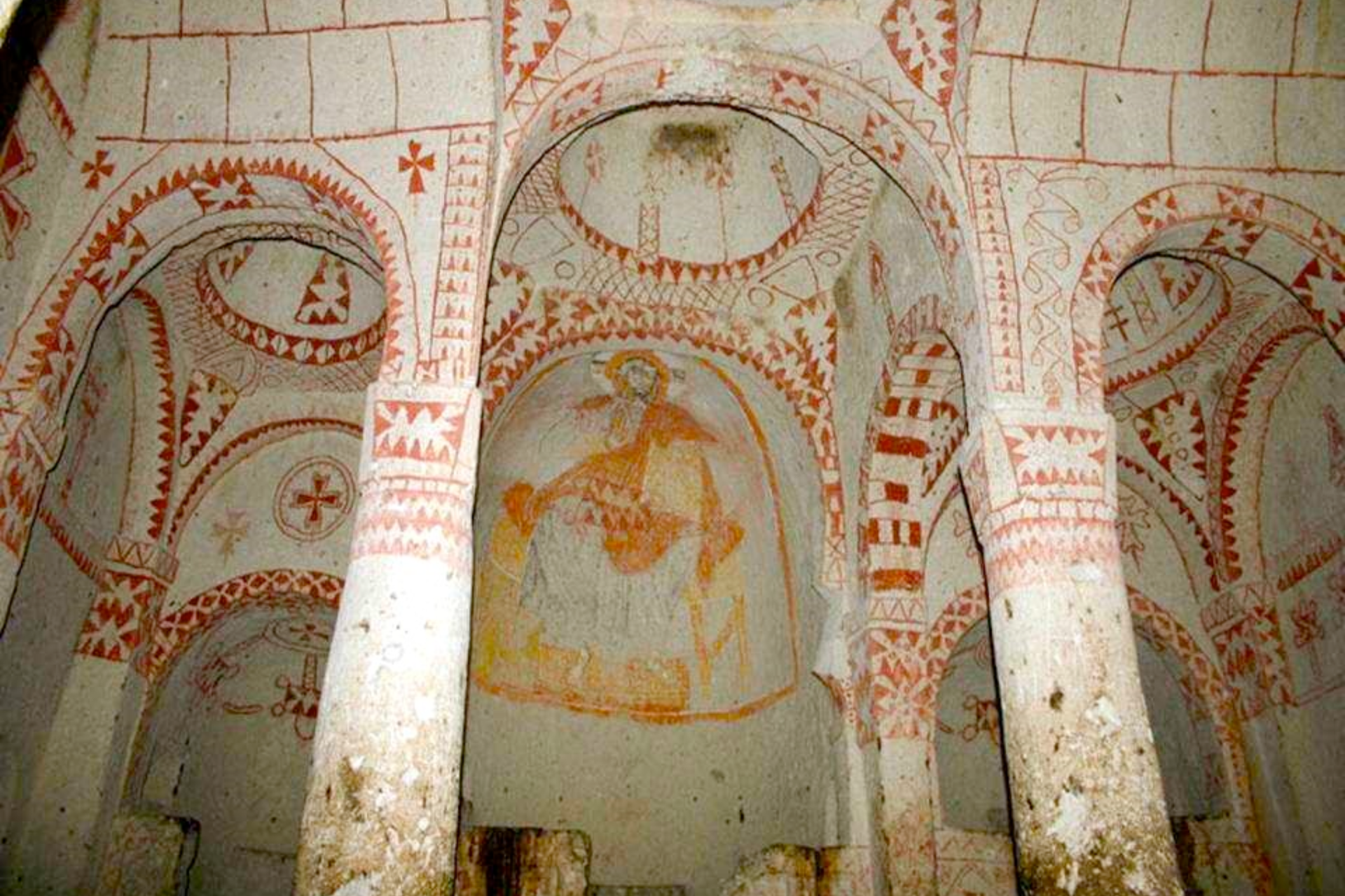 Frescoes at Chapel of St Barbara in Cappadocia under threat