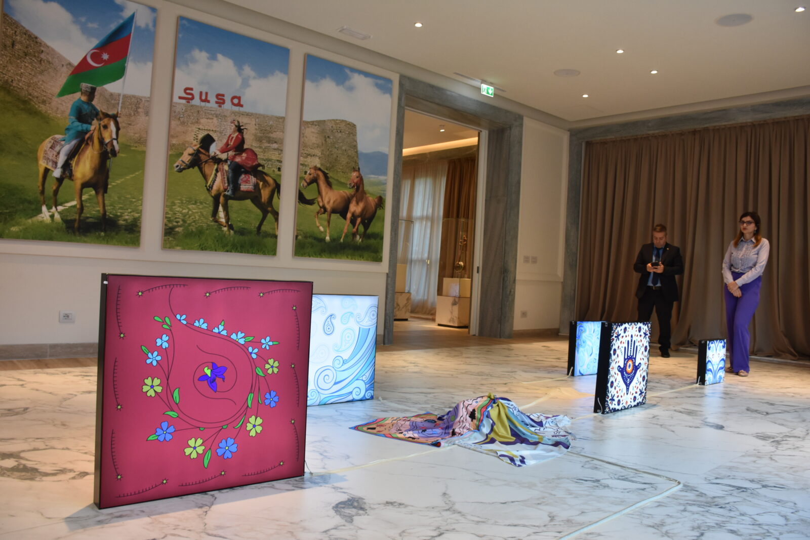 An exhibit at the International Digital Media Literacy and Digital Art Workshop held in Rome. October 1, 2024 (AA Photo)