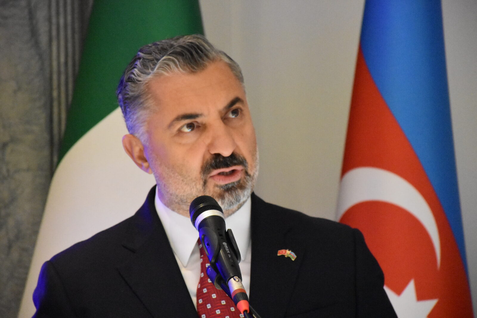 RTUK President Ebubekir Sahin gave a speech at the event, October 1, 2024 (AA Photo)
