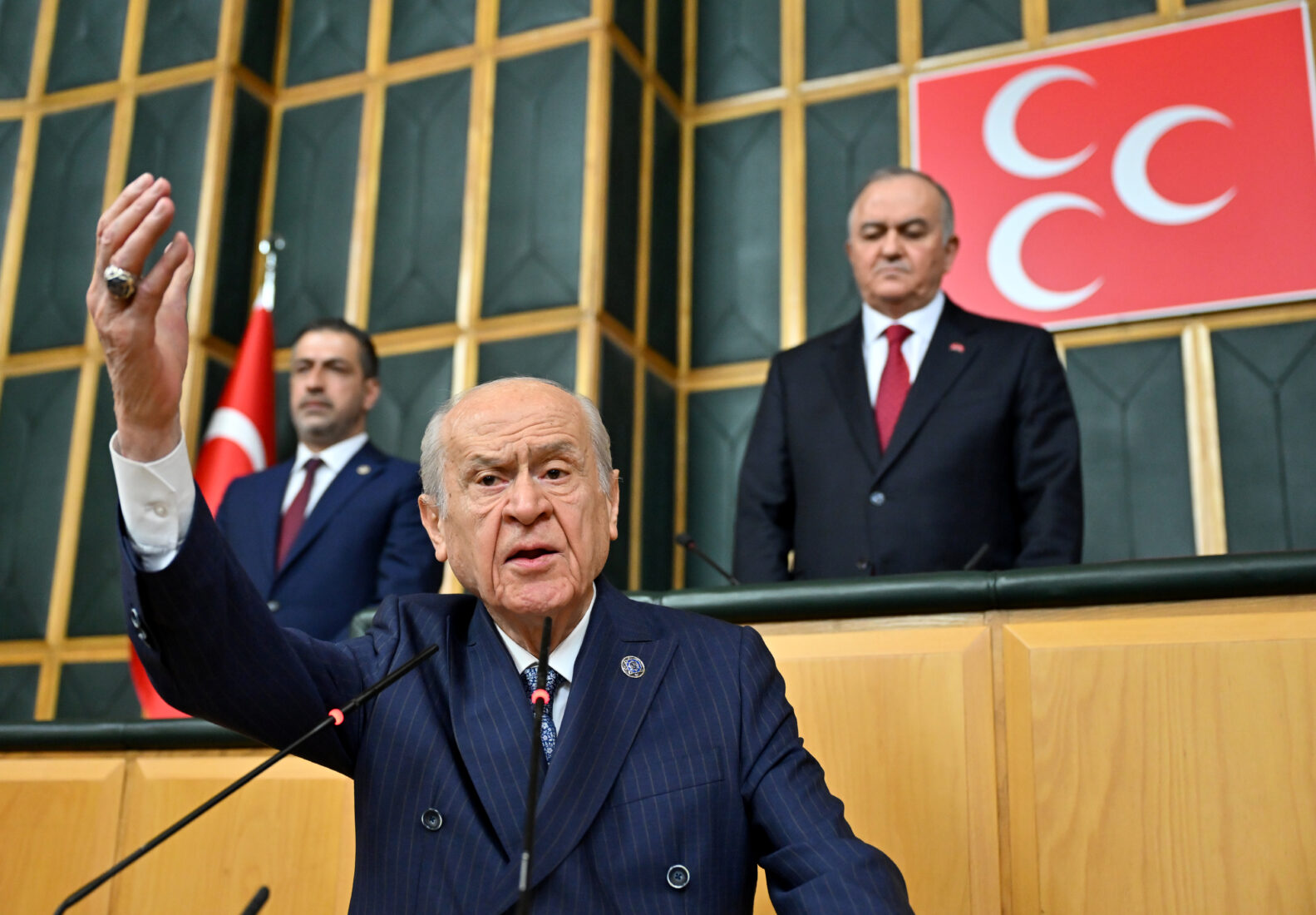 Nationalist party leader Bahceli calls on PKK ringleader Ocalan to disarm and address Turkish Parliament
