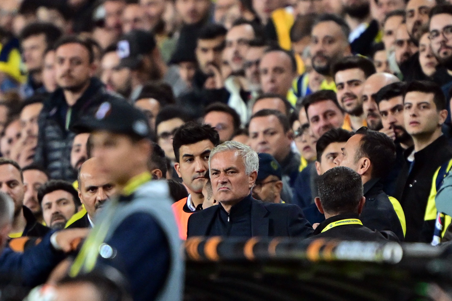 Coach Mourinho’s red card, sideline drama dominate Fenerbahce vs Man Utd draw
