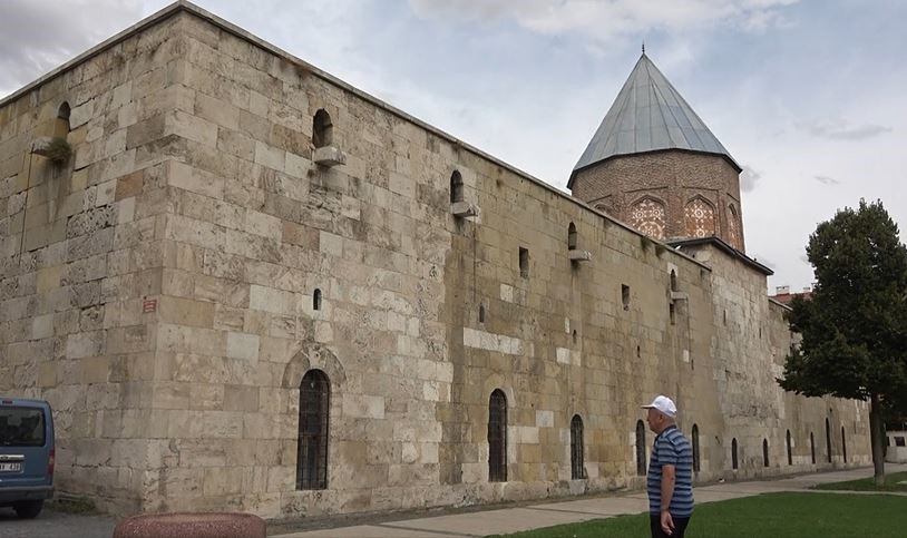 The Sifahiye Madrasa, commissioned by Sultan Izzeddin Keykavus, one of the most important sultans of the Seljuk Empire, in Sivas, Türkiye, September 30, 2024 (IHA Photo)