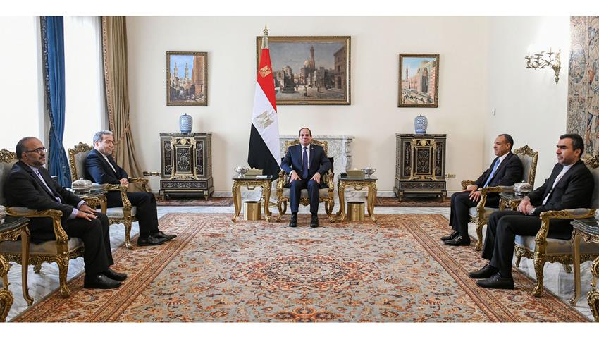 Egypt's el-Sissi meets Iran's foreign minister to discuss regional conflict