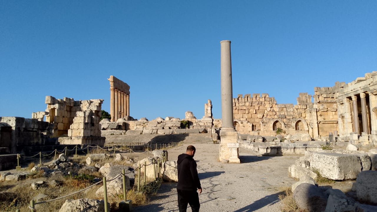 Archaeological site in Baalbek, Lebanon, October 15, 2024 (Photo via Baalbek & Hermel governor Bachir Khodr's X account)