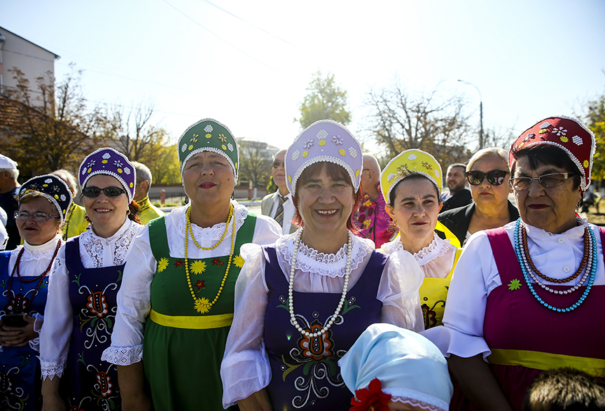 Christian Turks in Komrat, capital of the Gagauz Autonomous Region, Oct. 18, 2018. (AA Photo)