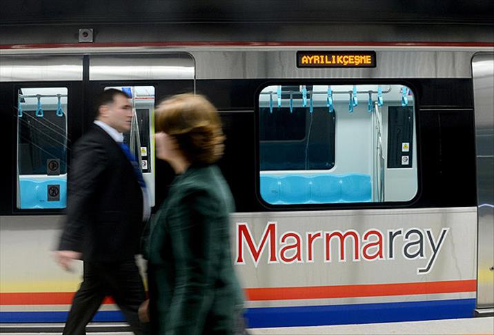 Marmaray in Istanbul, Türkiye. (AA Photo)