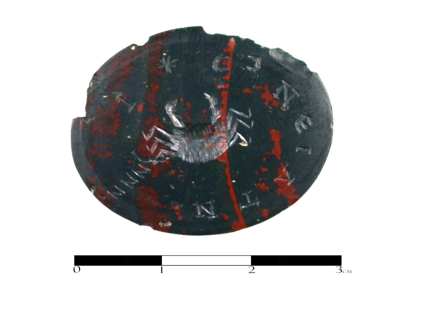 Magical amulet made against cancer from Antioch of Pisidia excavations, Isparta, Türkiye, Oct. 30, 2024. (Photo via Antioch of Pisidia Archive)