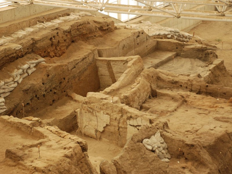 Catalhoyuk Neolithic Settlement. (Photo via the Ministry of Culture and Tourism)
