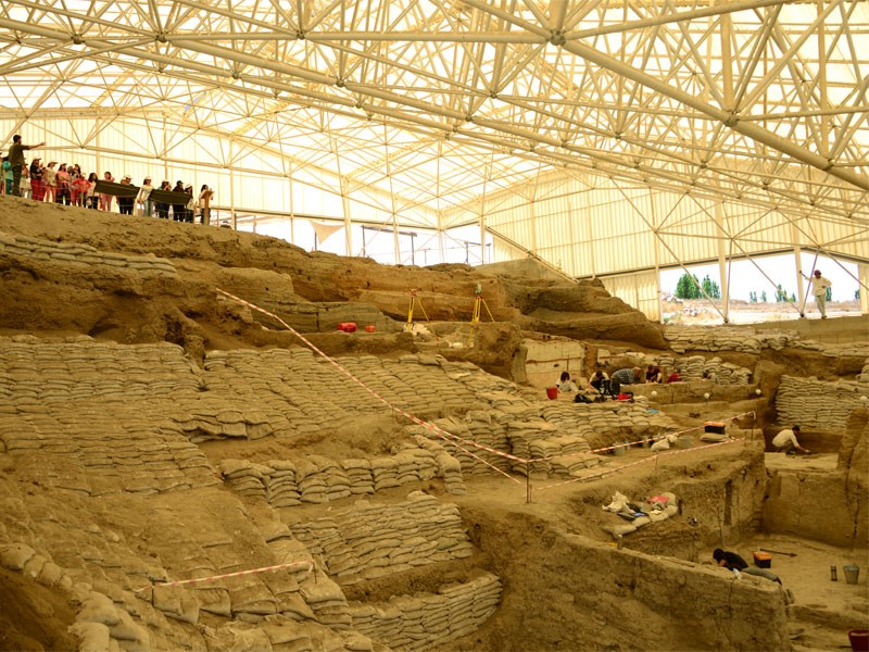 Catalhoyuk Neolithic Settlement. (Photo via the Ministry of Culture and Tourism)