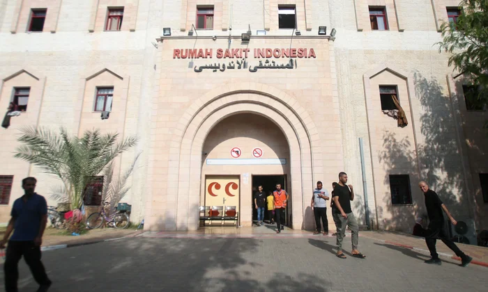 The Indonesian hospital, Gaza Strip, Nov. 1, 2023. (AFP Photo)