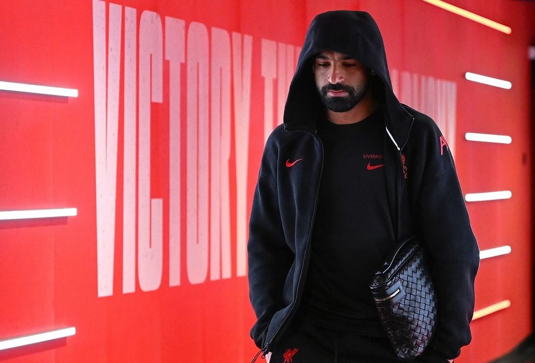 Mohamed Salah walks through the tunnel after Liverpool's 2-2 match against Arsenal at Emirates Stadium, London, United Kingdom, October 27, 2024. (Photo via Instagram / @mosalah)