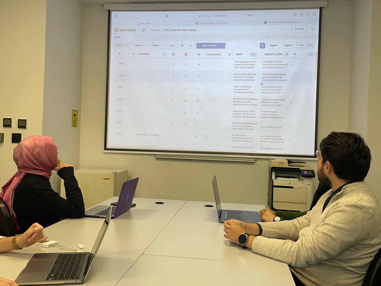 The software developed by scientists at Istanbul Technical University (ITU) detects mistakes in the Turkish usage of foreigners with artificial intelligence, Istanbul, Türkiye, November 21, 2024. (AA Photo)