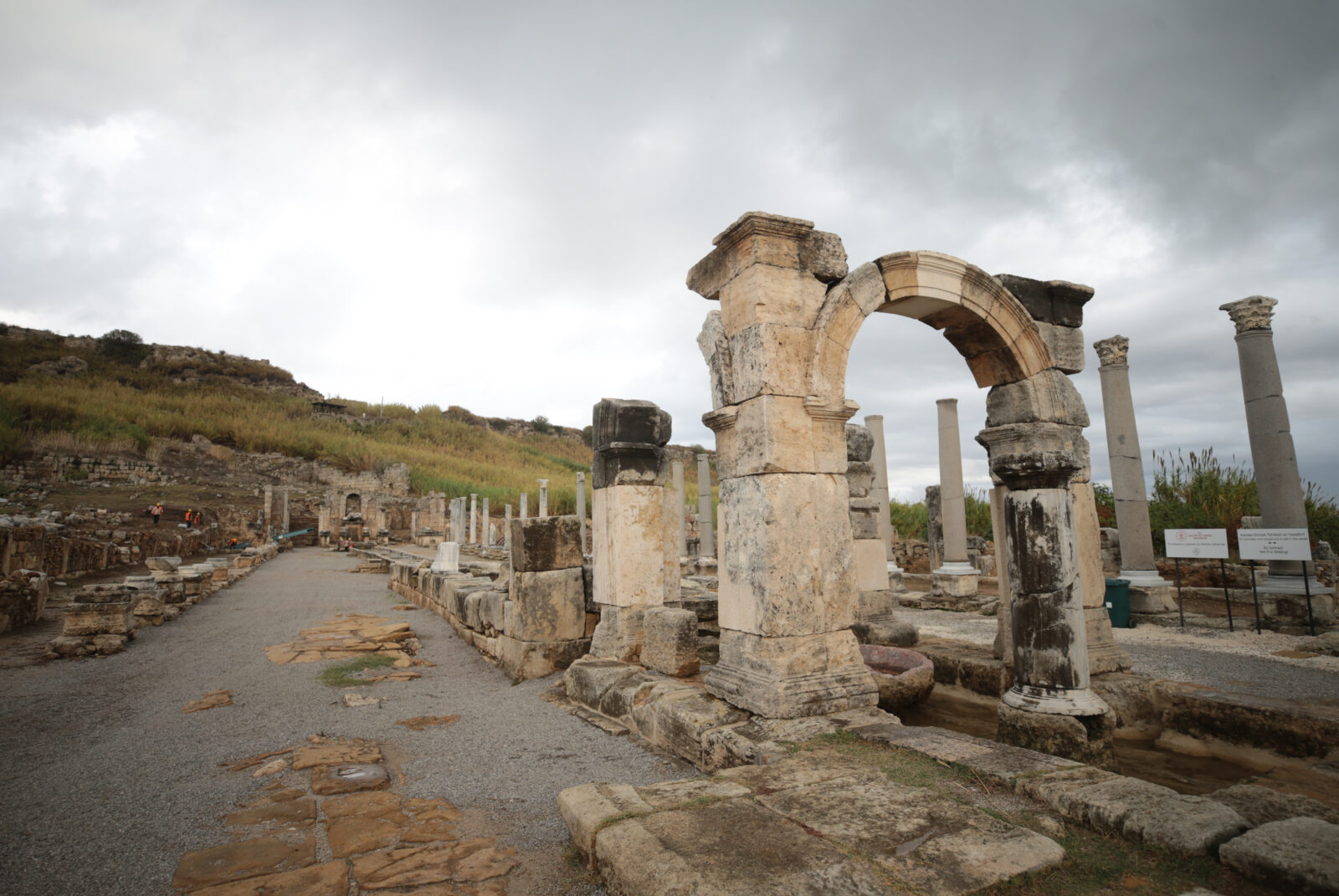 Perge ancient city, located within the borders of the central Aksu, Antalya, Türkiye. (AA Photo)
