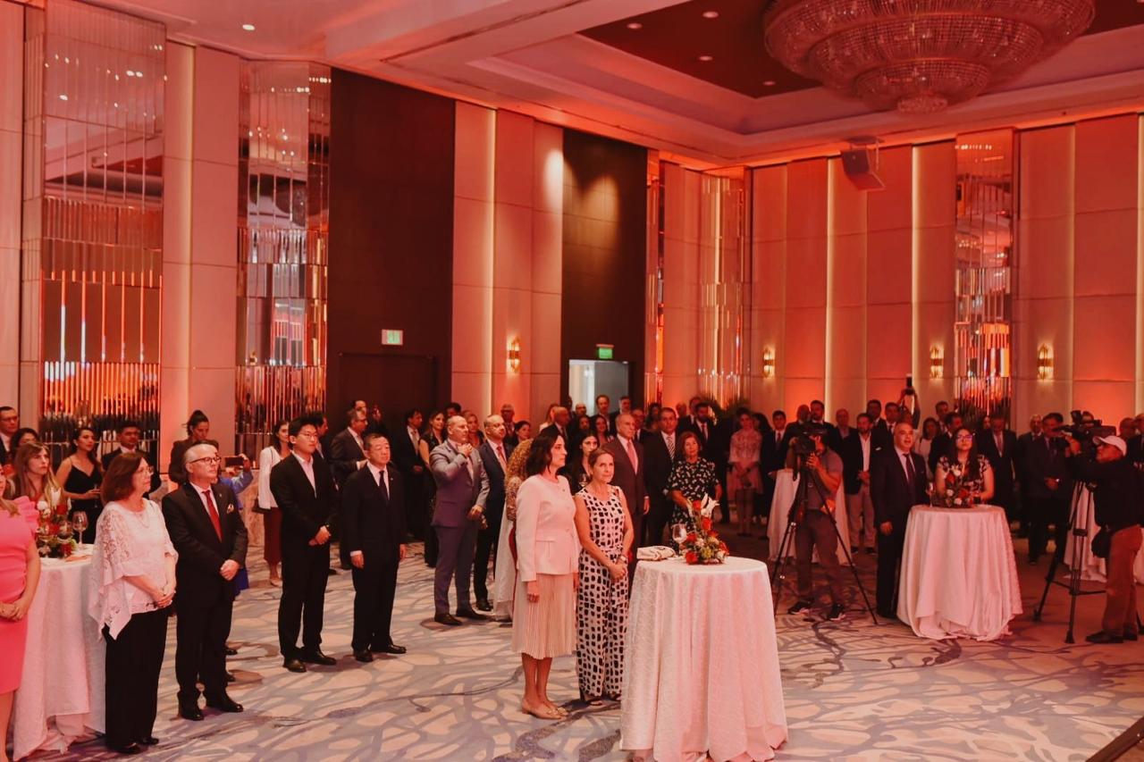 On the occasion of the official opening of the Honorary Consulate General, which will operate in the city of Guayaquil, which is described as the “Istanbul of Ecuador”, a reception was held at the Hilton Colon Hotel here. (Embassy of Türkiye in Quito- AA Photo)