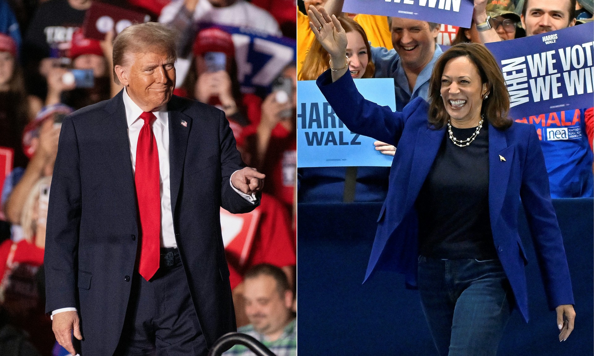 Harris and Trump make final push across swing states as election nears