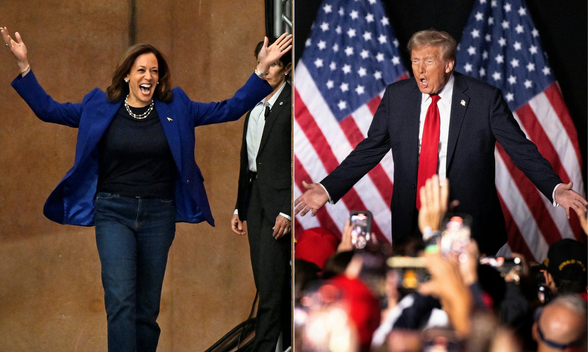 Trump and Harris battle neck-and-neck as election day looms