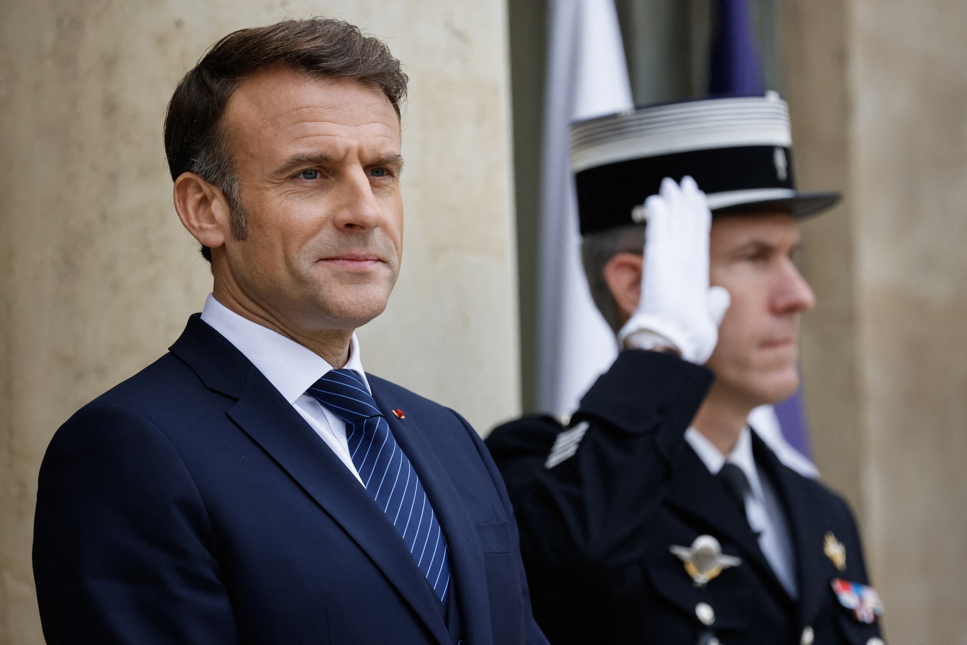 Europe avoided bearing burden of its own security, says French President Macron