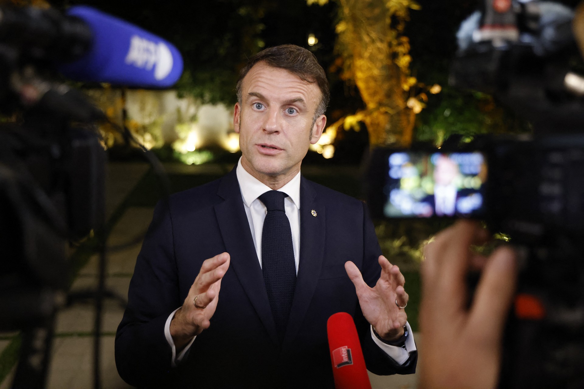 Macron calls US missile decision "totally good" amid conflict escalation