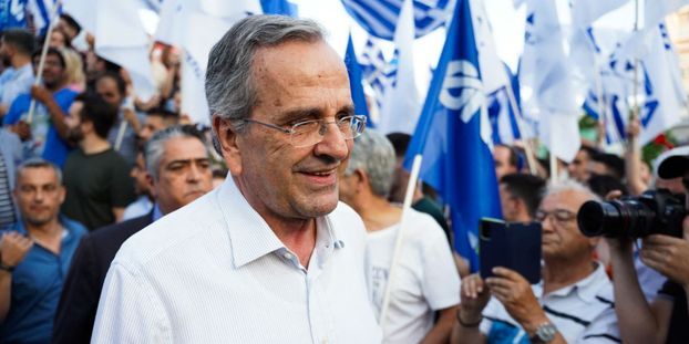 Antonis Samaras on November 16, 2024. (AFP Photo) 