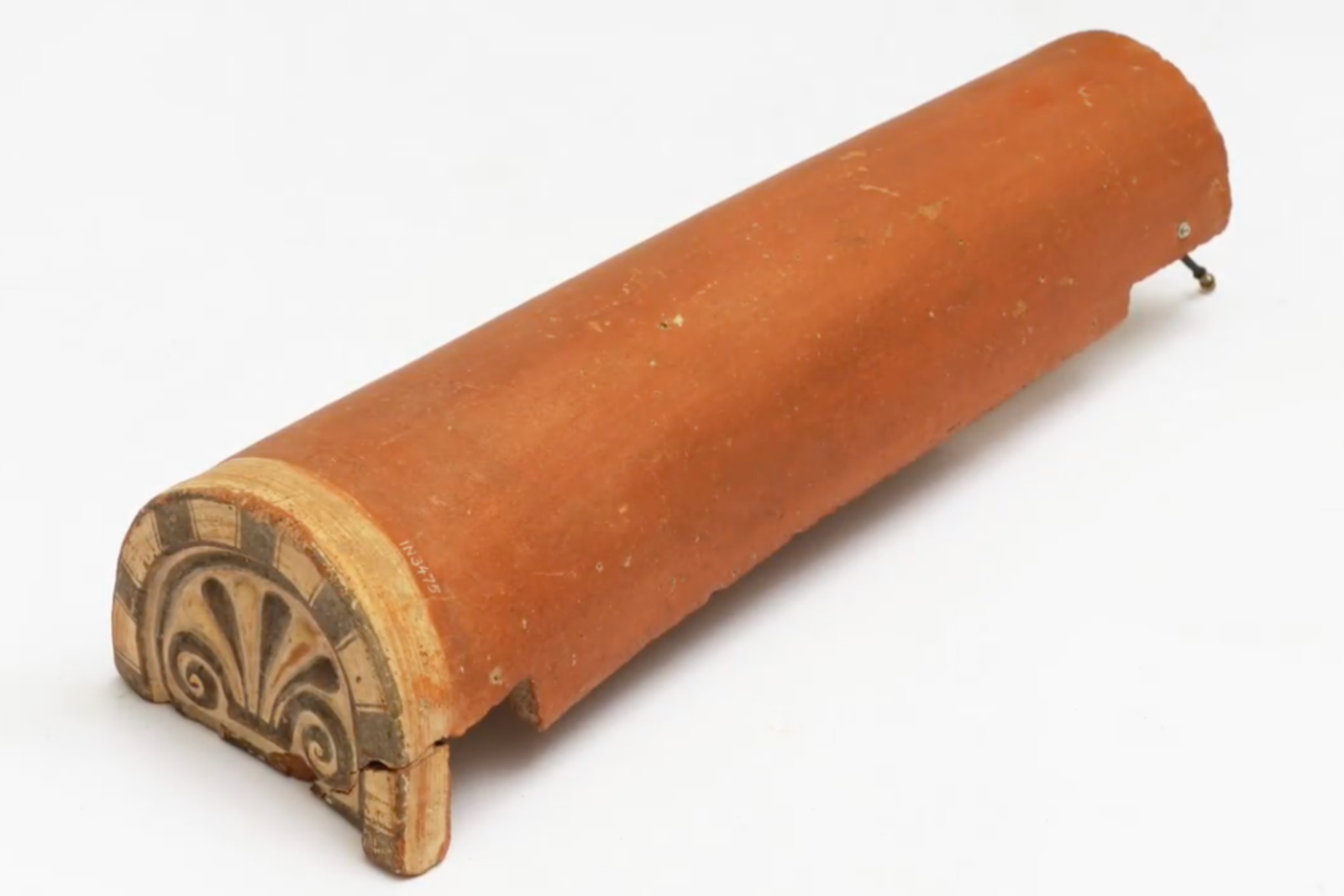 Cylindrical terracotta artifact from Duver, part of the items returned to Türkiye for their cultural significance, Denmark, Nov. 26, 2024. (Photo via Ministry of Culture)