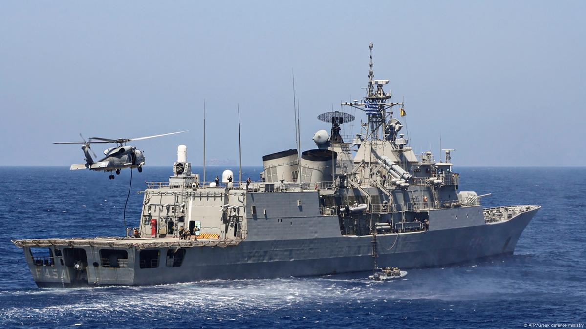 Hellenic Navy vessel. (AFP Photo) 