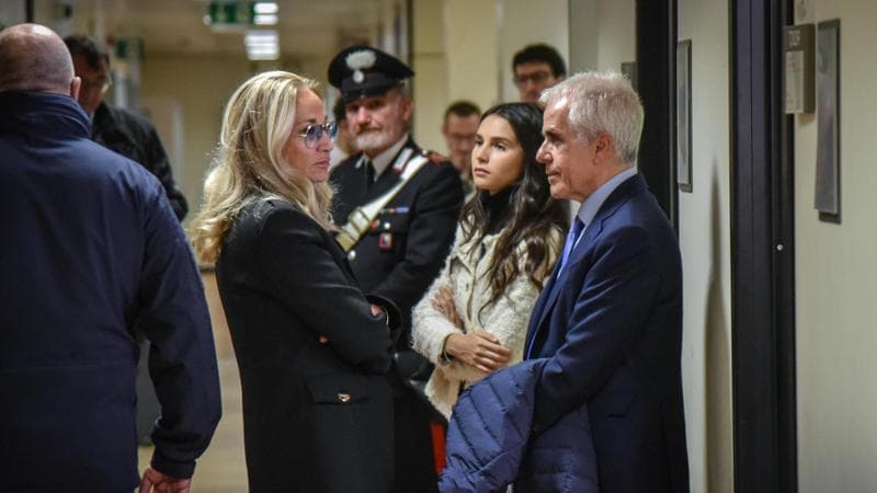 Carmine Gallo with his lawyer. (ANSA Photo)