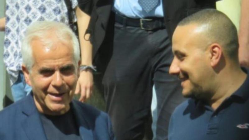 Carmine Gallo and Nunzio Samuele Calamucci leave the court in Milan, Italy. (ANSA Photo) 
