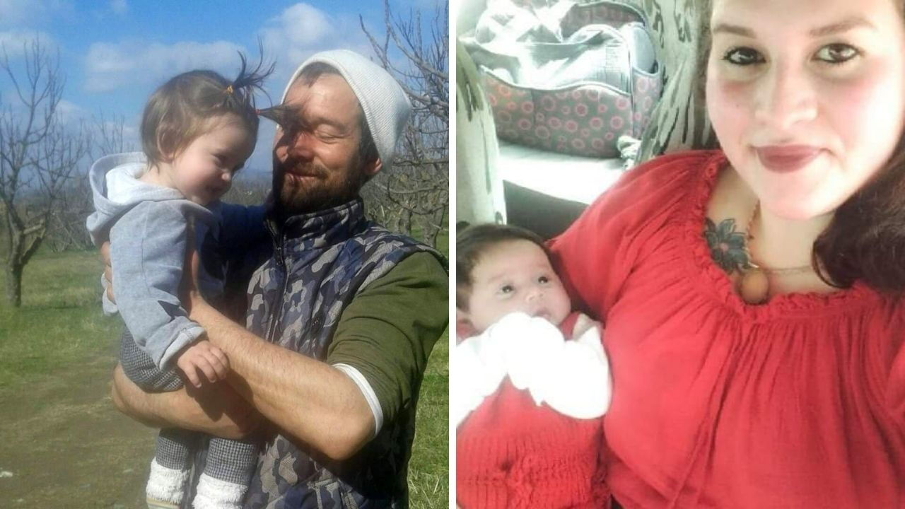 Images from earlier times show Melisa Sinem and Hakan Akcan with their children, Selcuk, Izmir, November 13, 2024. (Photo via Türkiye Gazetesi)