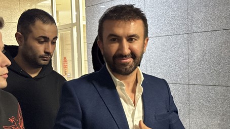 Ibrahim Yilmaz, an influencer with 19 million Instagram followers, appears at Istanbul Courthouse, in Istanbul, Türkiye, on Nov. 11, 2024. (IHA Photo)