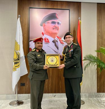 Senior Turkish official meet with Haftar's forces in Benghazi. (via Facebook)