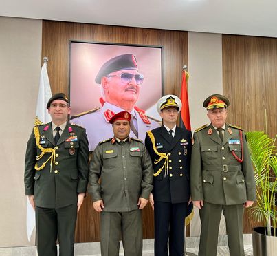 Senior Turkish official meet with Haftar's forces in Benghazi. (via Facebook)