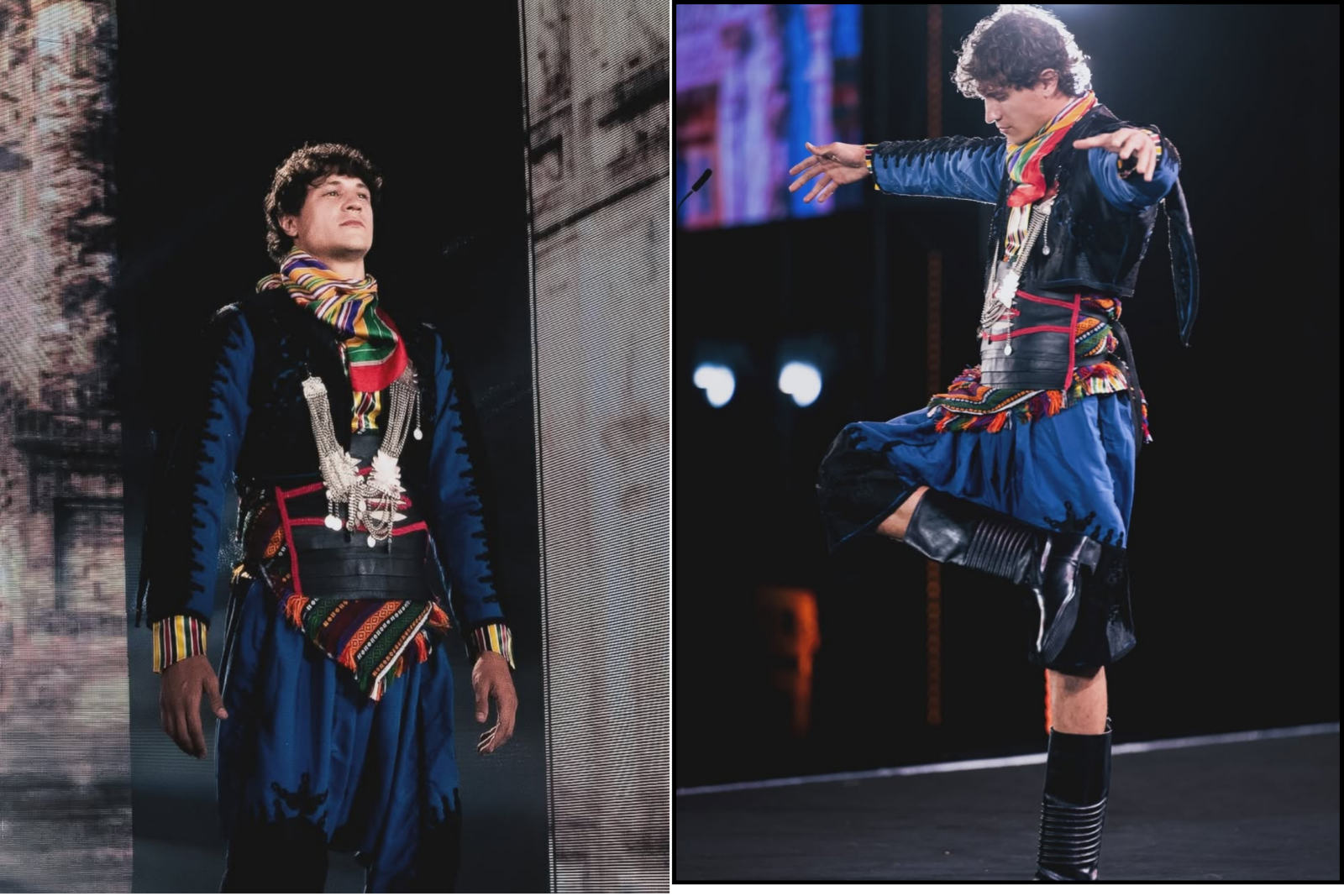 Ege Karabenli performs the traditional zeybek dance, representing Türkiye’s cultural heritage on the international stage, Vietnam, November 23, 2024. (Photo via Instagram / @ege_karabenli)