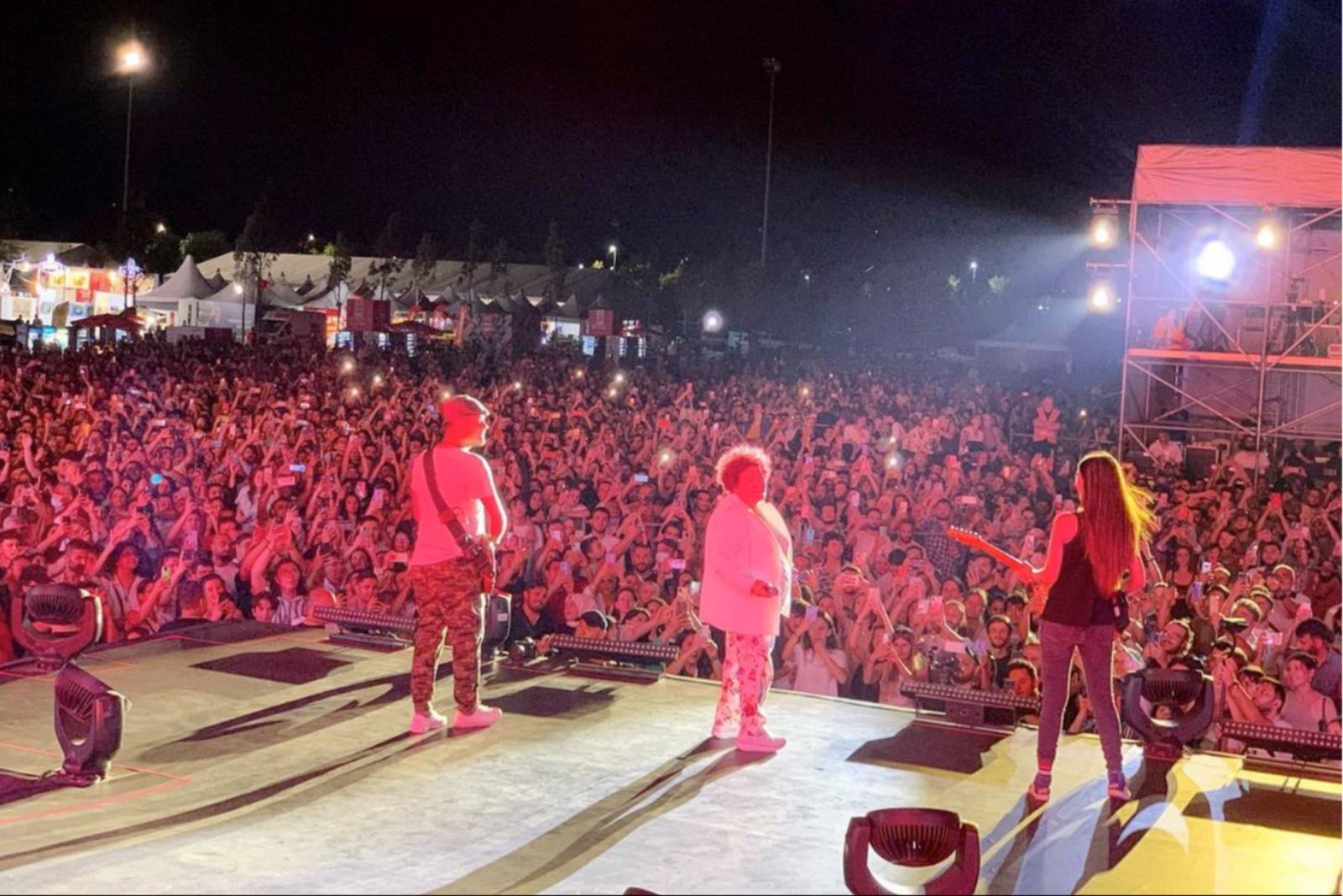 Selda Bagcan performs in Yenikapi, Istanbul, July 26, 2022. (Photo via Instagram / @seldabagcanofficial)